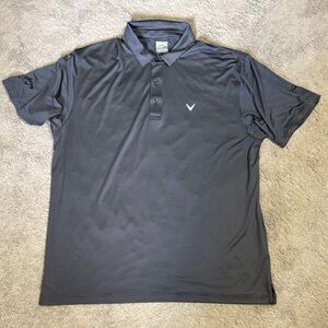 Callaway Men’s Dark Gray Golf Polo, XL